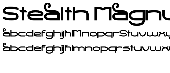 Stealth Magnum Bold font